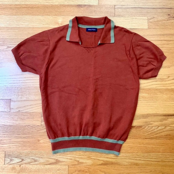Nautica Tops - Nautica short sleeve sweater - brown